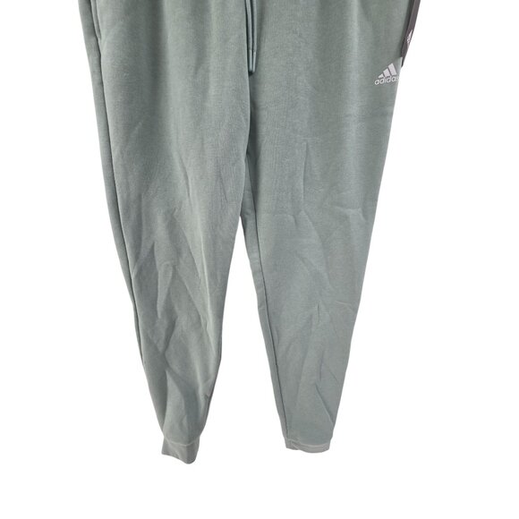 Adidas NWT Men's Athletic Jogger Sweatpants Elastic Wasitband Fleece Green z S - Picture 2 of 8